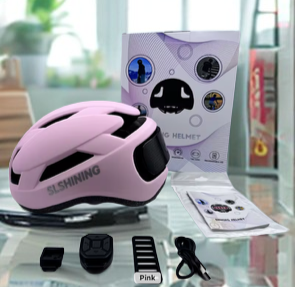 STAK HAT L.E.D HELMET WHITE