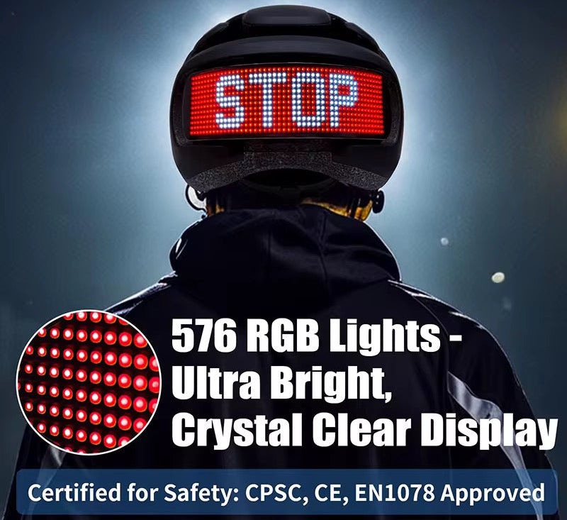 STAK HAT L.E.D HELMET WHITE