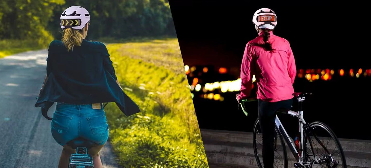 STAK HAT L.E.D HELMET WHITE