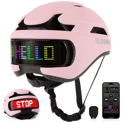 STAK HAT L.E.D HELMET WHITE