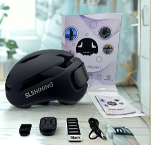 STAK HAT L.E.D HELMET BLACK