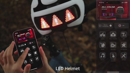 STAK HAT L.E.D HELMET WHITE